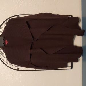 Women's Merona chocolate brown cardigan, size small